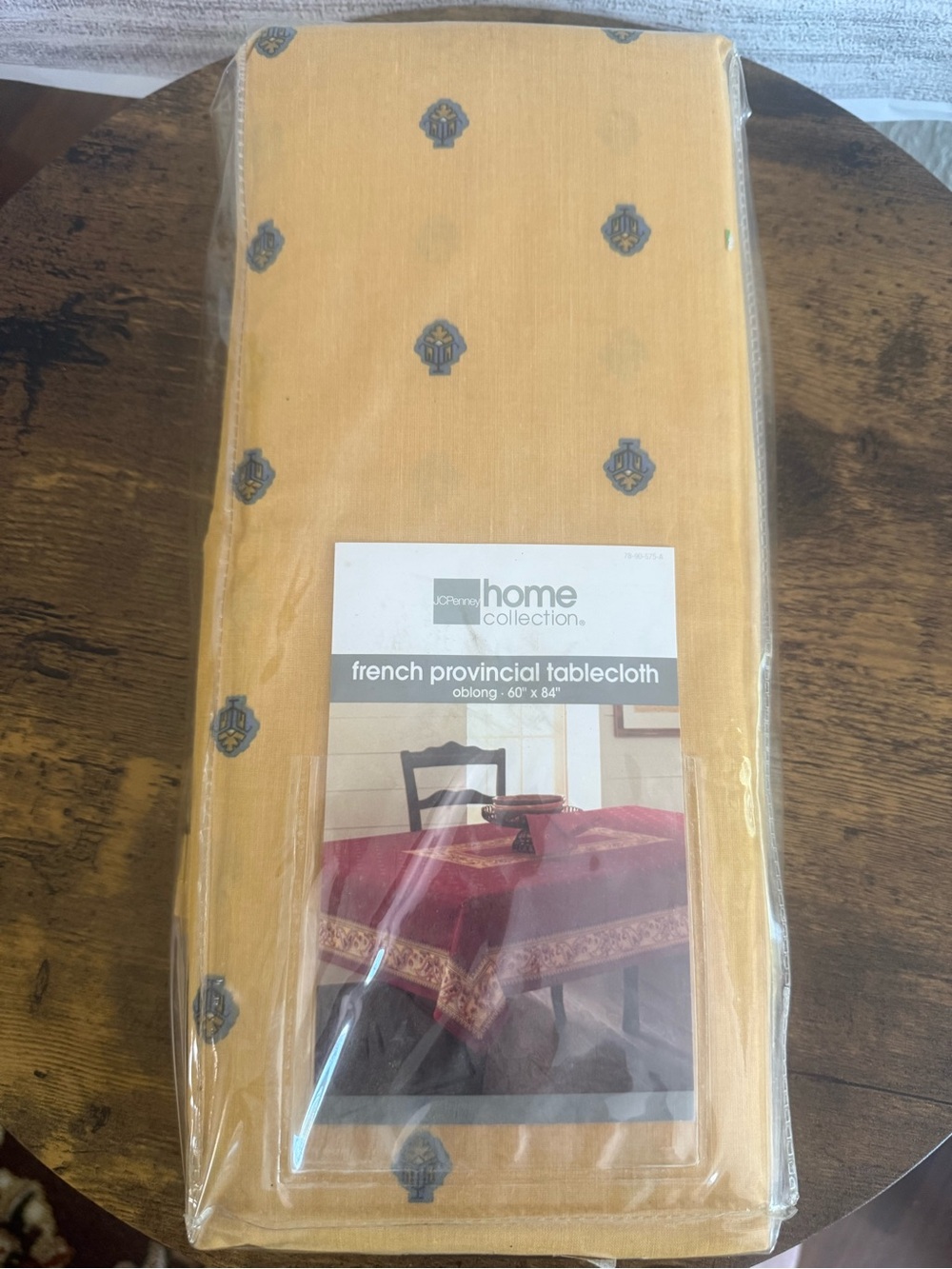 jcpenney Home Collection Gold Yellow Embroidered French Provincial Tablecloth